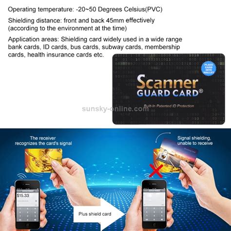 scanner guard rfid|Scanner Guard RFID Blocking Card .